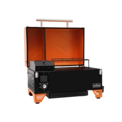 AS350 PORTABLE WOOD PELLET GRILL - VIBRANT ORANGE -AU BBQ Supplies Sales 2024 AS350 Orange B FX 60550.1671593363
