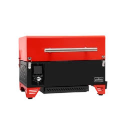 AS350 PORTABLE WOOD PELLET GRILL – BURGUNDY RED -AU BBQ Supplies Sales 2024 AS350 Red A FX 01563.1671593082