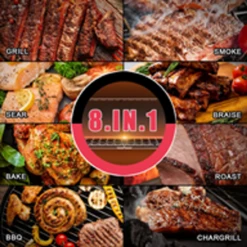 AS300 PORTABLE WOOD PELLET GRILL - CINDER BLACK -AU BBQ Supplies Sales 2024 ASMOKEAS300B 3 70716.1625724349