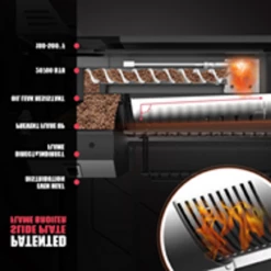 AS300 PORTABLE WOOD PELLET GRILL - CINDER BLACK -AU BBQ Supplies Sales 2024 ASMOKEAS300B 4 63892.1625724349