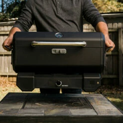MASTERBUILT PORTABLE CHARCOAL SMOKER (SMOKER ONLY) -AU BBQ Supplies Sales 2024 MB20040622 07 Holding Etail 32197.1705985028